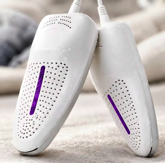 Secador de zapatos USB con luz UV morada